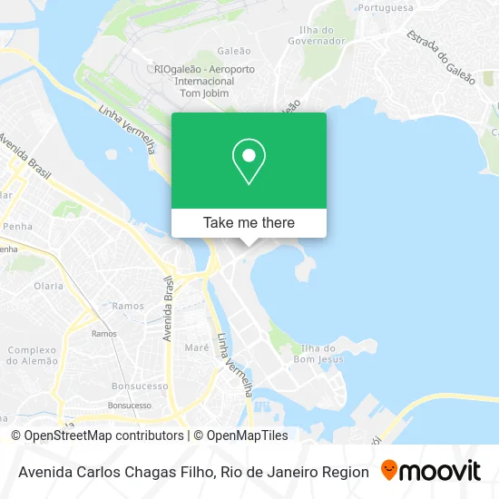 Avenida Carlos Chagas Filho map