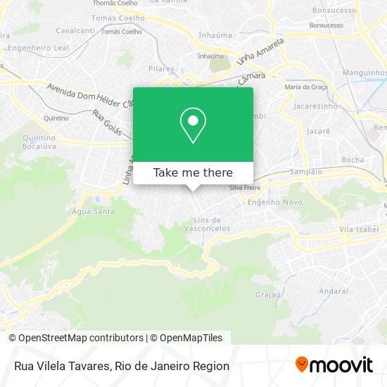 Mapa Rua Vilela Tavares