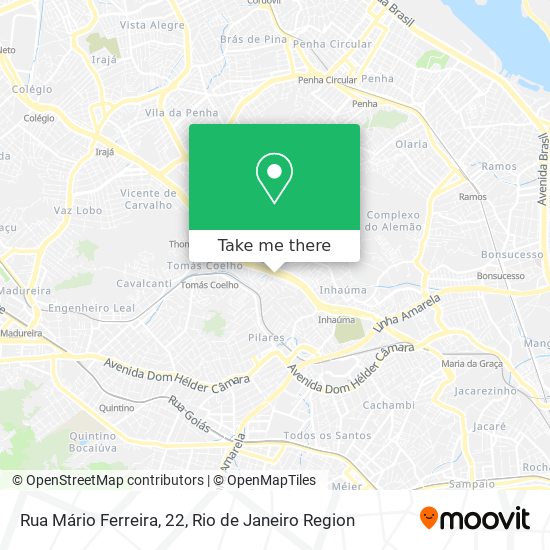 Mapa Rua Mário Ferreira, 22