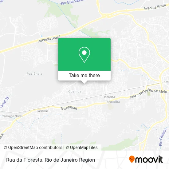 Rua da Floresta map