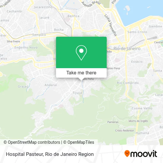 Hospital Pasteur map