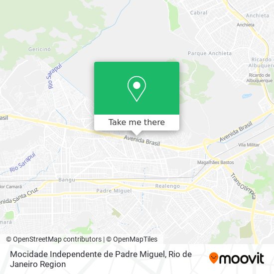 Mocidade Independente de Padre Miguel map