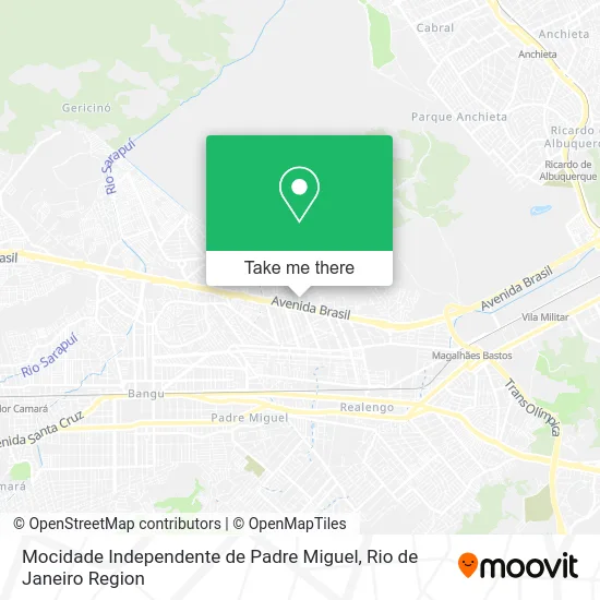 Mocidade Independente de Padre Miguel map
