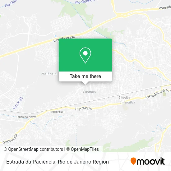 Estrada da Paciência map