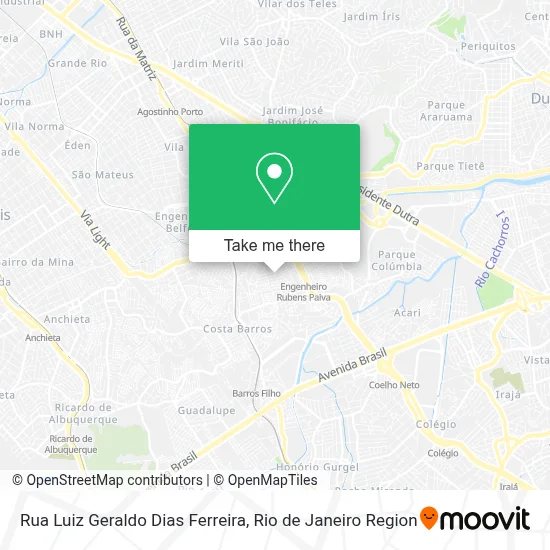 Rua Luiz Geraldo Dias Ferreira map