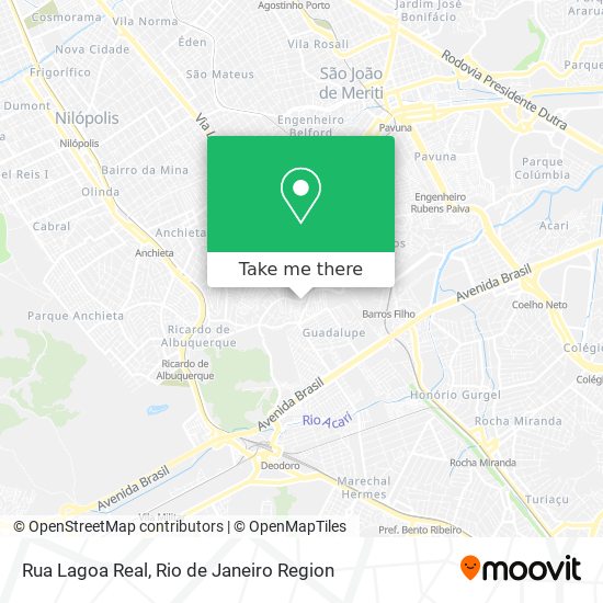 Rua Lagoa Real map