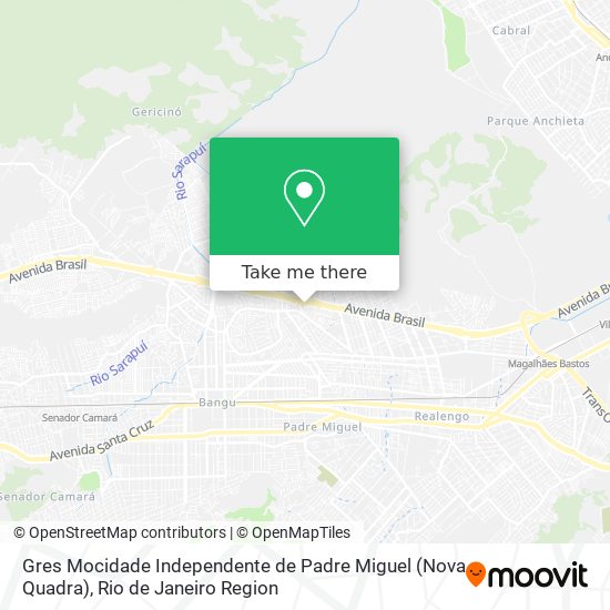 Gres Mocidade Independente de Padre Miguel (Nova Quadra) map
