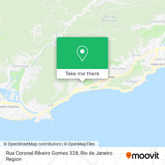 Rua Coronel Ribeiro Gomes 328 map