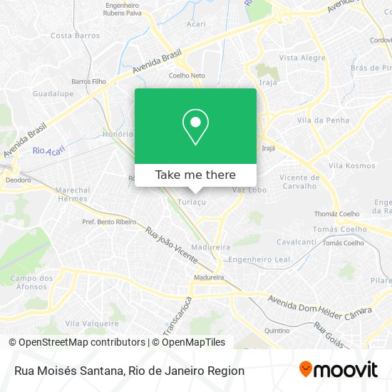 Mapa Rua Moisés Santana