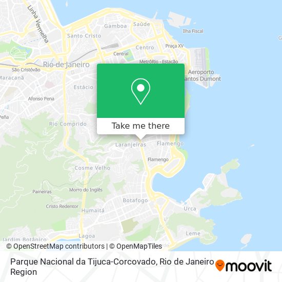 Mapa Parque Nacional da Tijuca-Corcovado