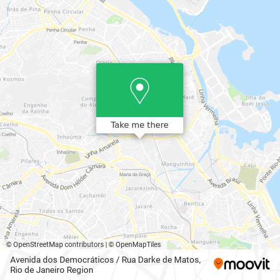 Mapa Avenida dos Democráticos / Rua Darke de Matos