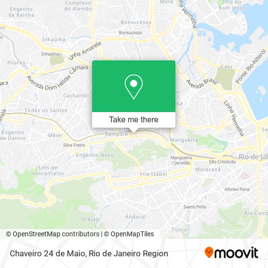 Chaveiro 24 de Maio map