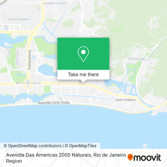 Avenida Das Americas 2000 Naturais map