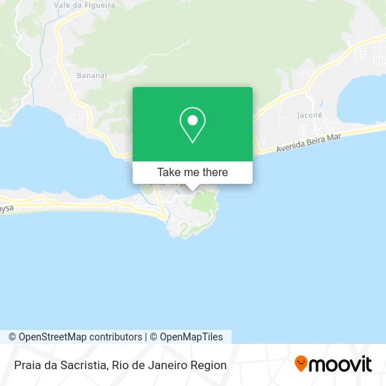 Praia da Sacristia map