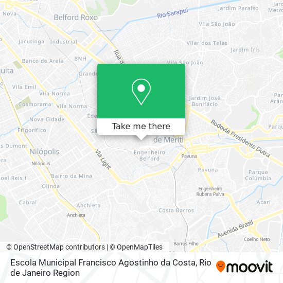 Escola Municipal Francisco Agostinho da Costa map