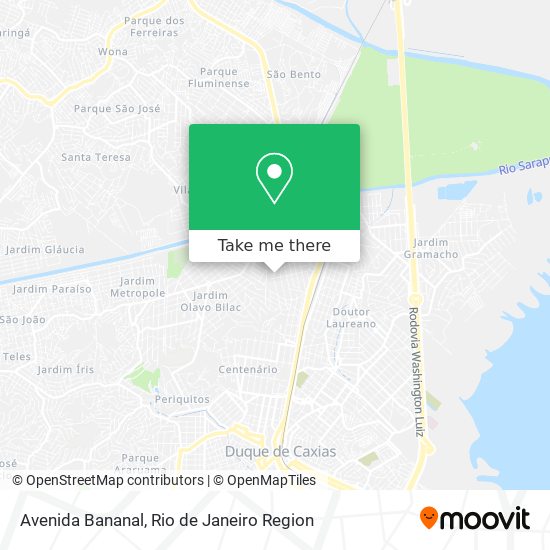 Mapa Avenida Bananal