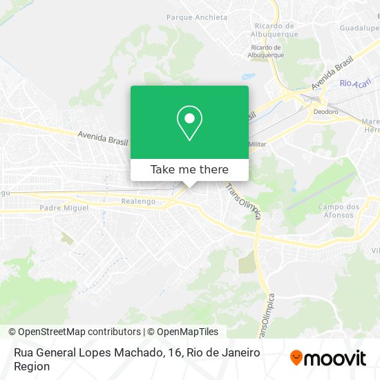 Mapa Rua General Lopes Machado, 16