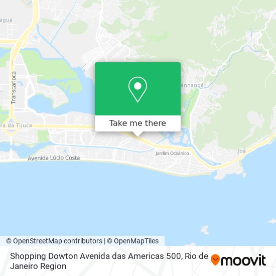 Shopping Dowton Avenida das Americas 500 map