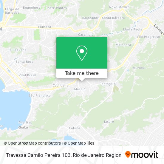 Mapa Travessa Camilo Pereira 103