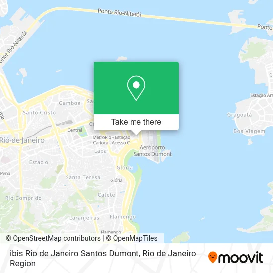 ibis Rio de Janeiro Santos Dumont map
