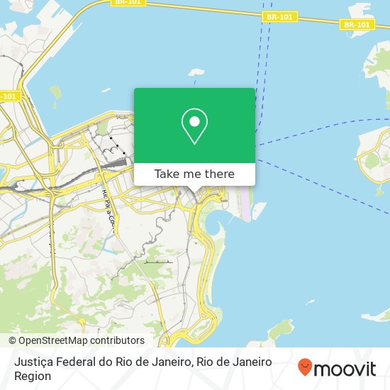 Mapa Justiça Federal do Rio de Janeiro