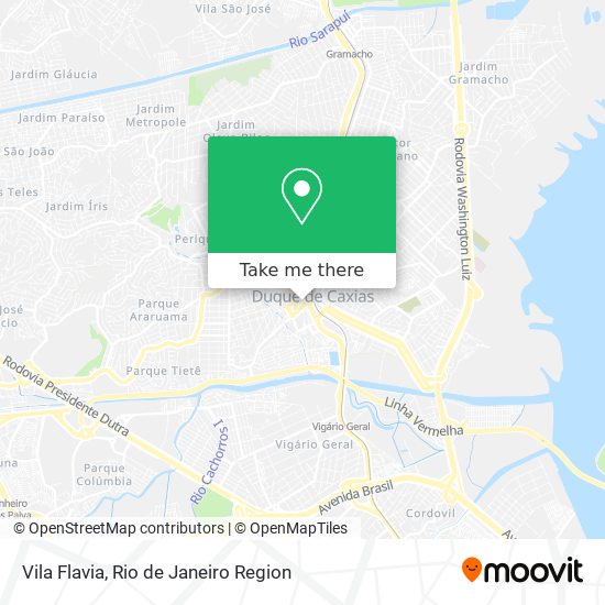 Mapa Vila Flavia