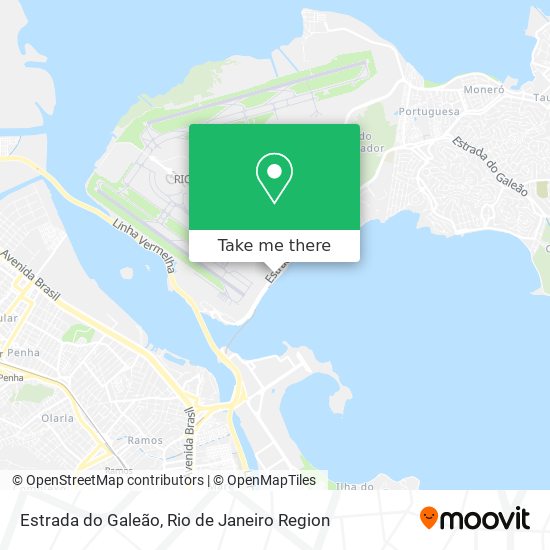 Estrada do Galeão map