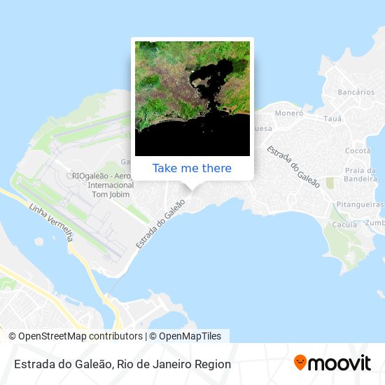 Mapa Estrada do Galeão