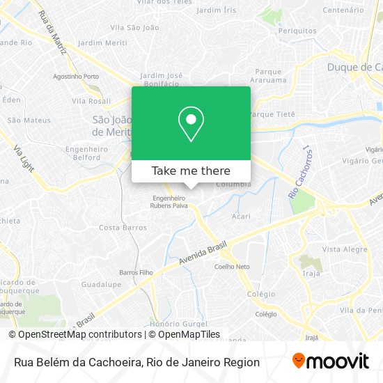 Mapa Rua Belém da Cachoeira