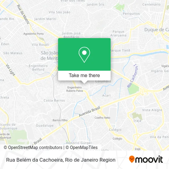 Rua Belém da Cachoeira map