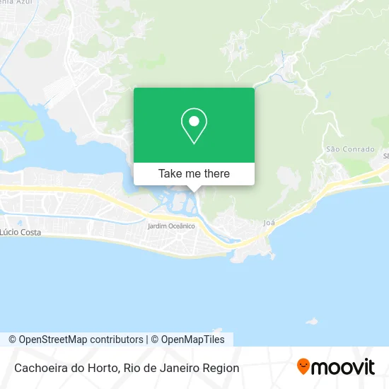 Cachoeira do Horto map