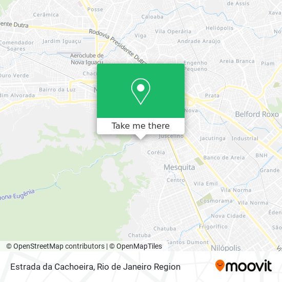 Estrada da Cachoeira map