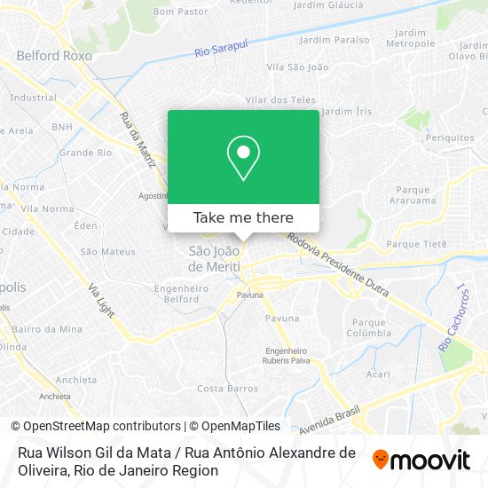 Rua Wilson Gil da Mata / Rua Antônio Alexandre de Oliveira map