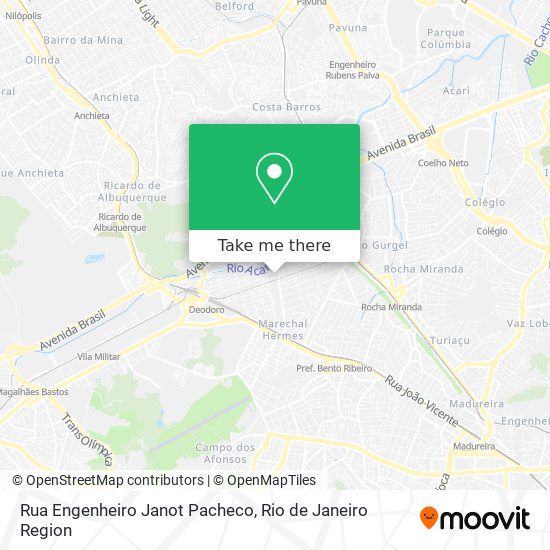 Mapa Rua Engenheiro Janot Pacheco