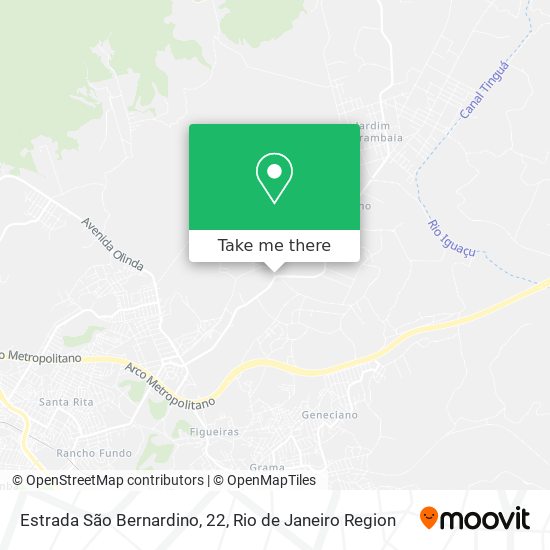 Estrada São Bernardino, 22 map
