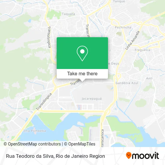Rua Teodoro da Silva map