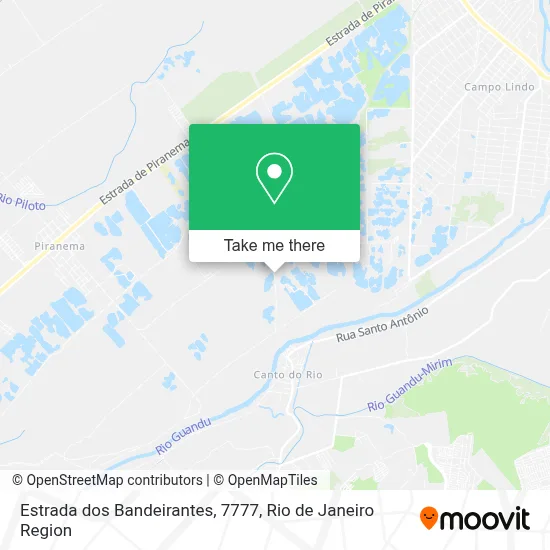 Estrada dos Bandeirantes, 7777 map