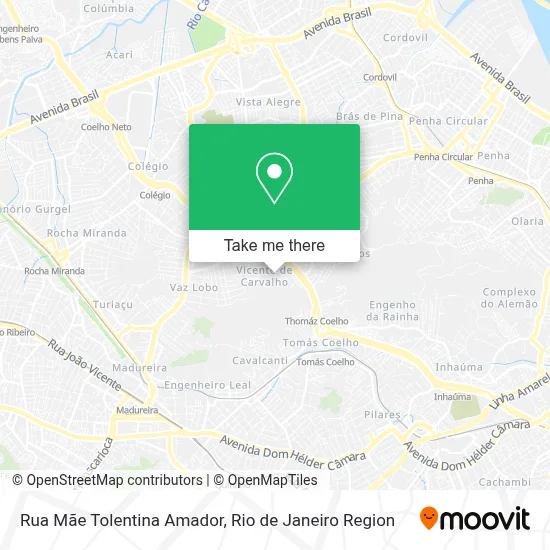 Rua Mãe Tolentina Amador map
