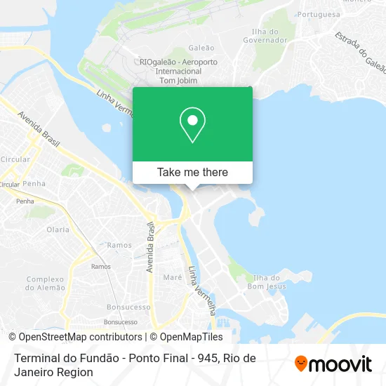 Terminal do Fundão - Ponto Final - 945 map