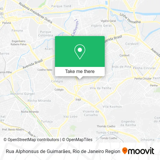 Rua Alphonsus de Guimarães map