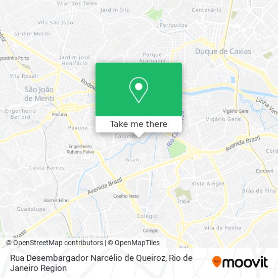 Mapa Rua Desembargador Narcélio de Queiroz