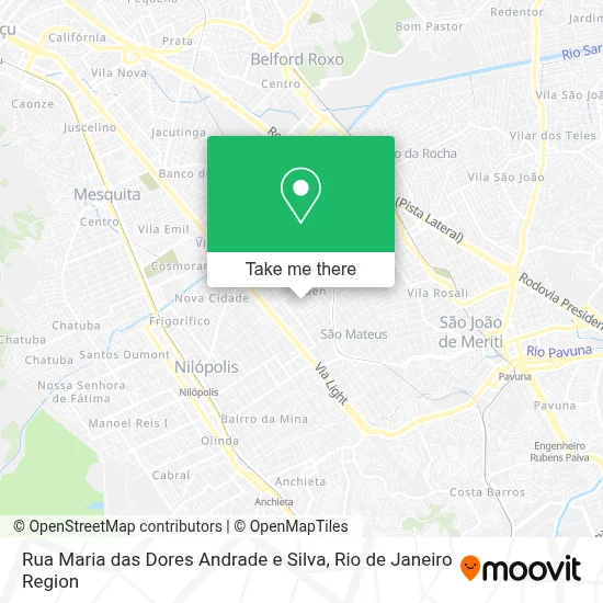 Rua Maria das Dores Andrade e Silva map