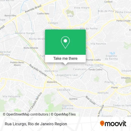 Rua Licurgo map