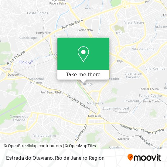 Estrada do Otaviano map