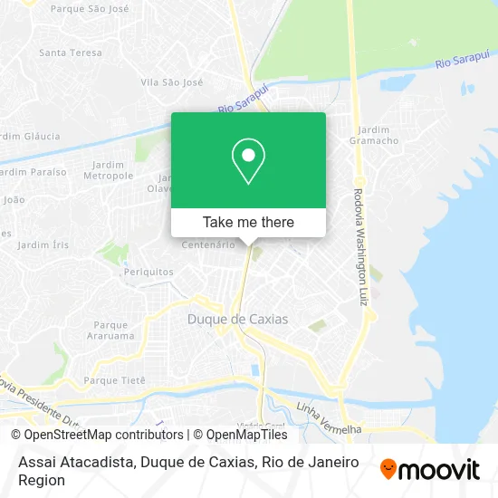 Assai Atacadista, Duque de Caxias map