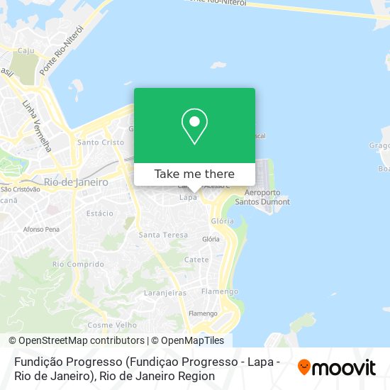 Mapa Fundição Progresso (Fundiçao Progresso - Lapa - Rio de Janeiro)
