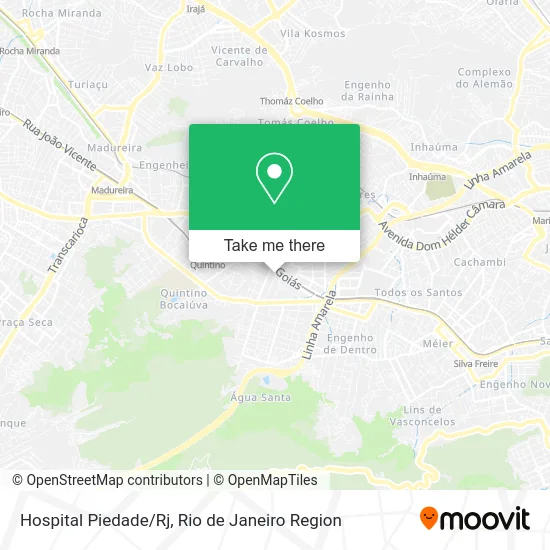 Hospital Piedade/Rj map