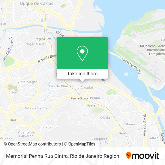 Memorial Penha Rua Cintra map