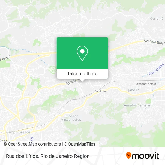 Rua dos Lírios map