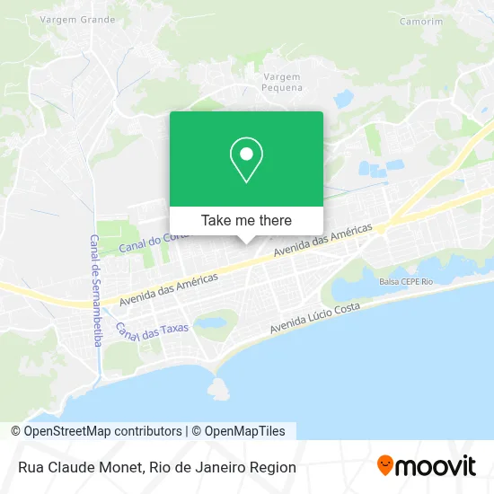 Rua Claude Monet map